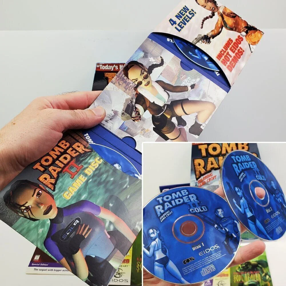 Tomb Raider II Gold Big Box PC Game Vintage 1999 CIB Complete Trapezoid Tested